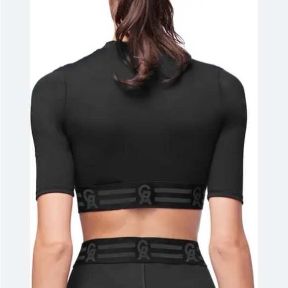 NWOT Good American Icon black crop top. Size 0. - Picture 2 of 5